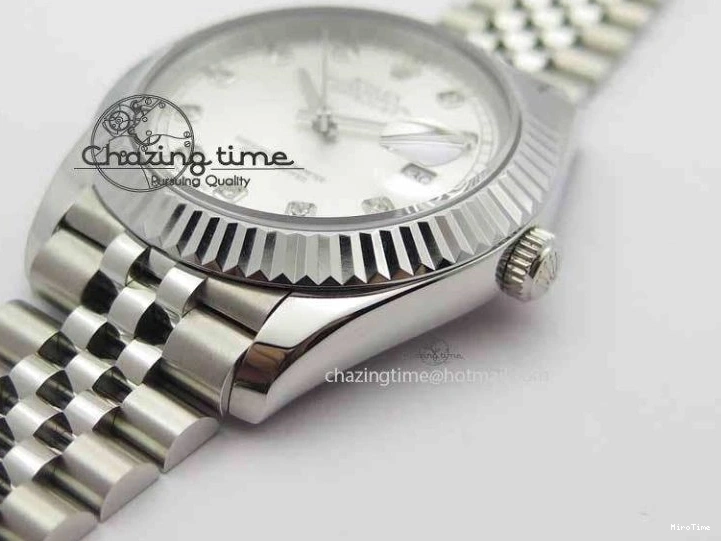 MiroTime 0428 DateJust II 41mm BP Maker Best Edition Silver Diamonds Dial On New Version Jubilee Bracelet A Reliable 3623